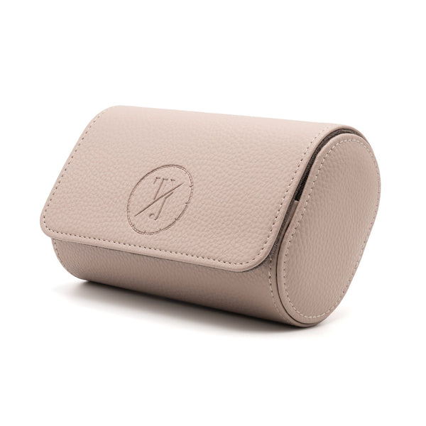 TJ Logo Double Watch Roll - Salmon & Mocha