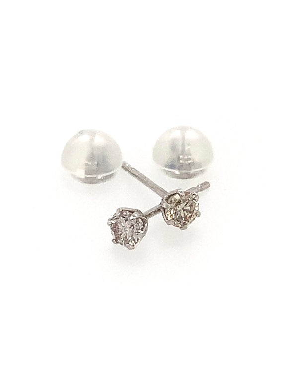 ROUND CUT DIAMOND SOLITAIRE STUDS | 0.20CT DIAMONDS, PLATINUM SETTING